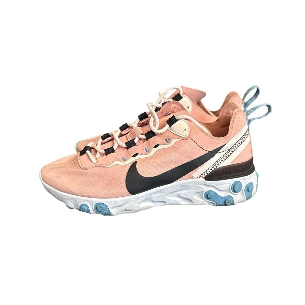 Nike React Element 55 Coral Stardust‎ Shoes | Women's 5 pink running sneakers